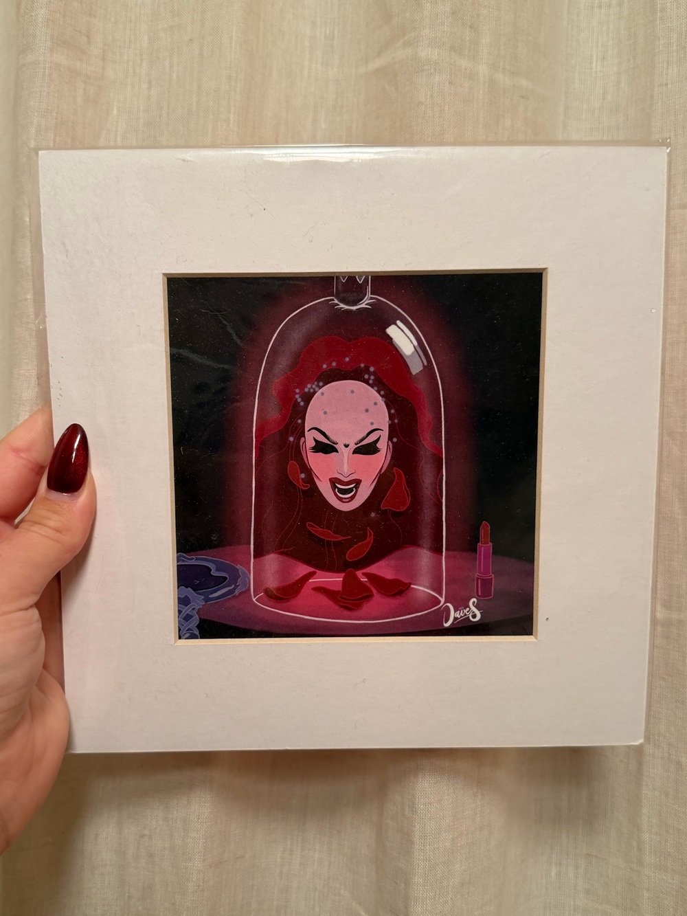 Sasha Velour Rose Petal Print